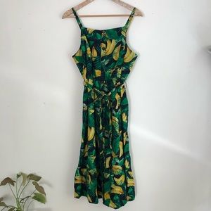 Old Navy Banana Print Sun Dress